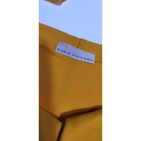 Robin Piccone Bikini Swim Top Underwire Bottom Mid Rise Sz M Yellow - Picture 2 of 7